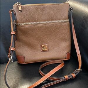 Dooney & Bourke Brown Crossbody Bag with Registration card